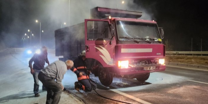 Malatya’da seyir halindeki iki araçta yandı