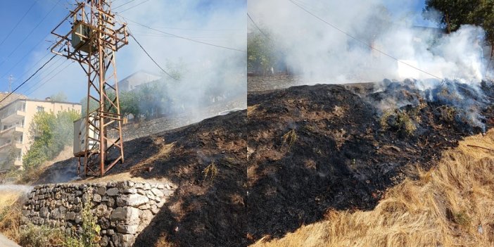 Trafoda çıkan yangını itfaiye ekipleri söndürdü