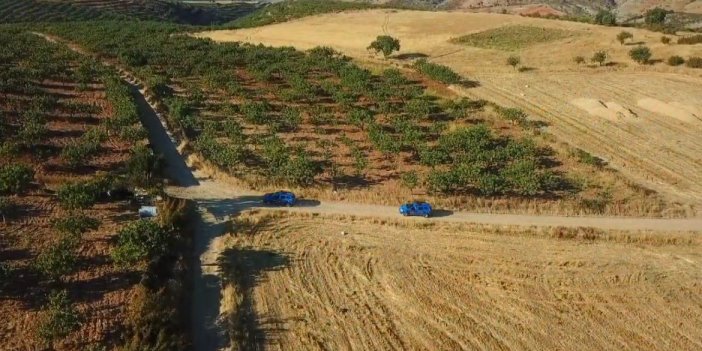 Fıstık hırsızlığına karşı jandarmadan dronlarla koruma