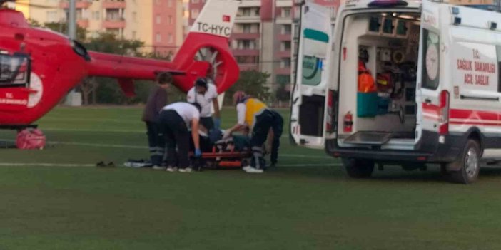 Malatya'da ambulans helikopter kalp krizi geçiren hasta için havalandı