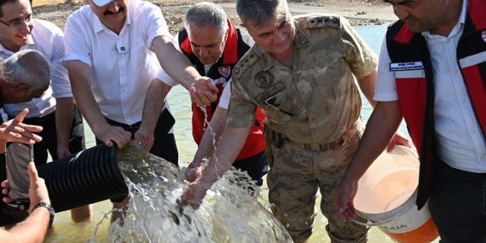 Batman’da baraj göllerine 2 milyon sazan balığı bırakıldı