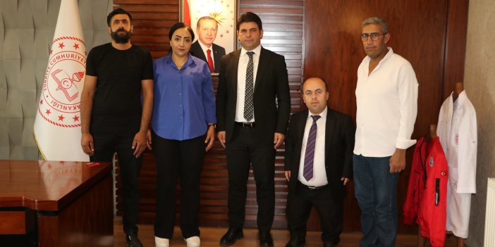 Yüksekova Engelli Bireyler Derneği Başkanı, İl Milli Eğitim Müdürü'nü ziyaret etti