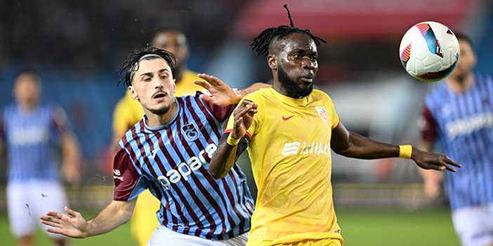 Trabzonspor evinde Kayserispor ile berabere kaldı