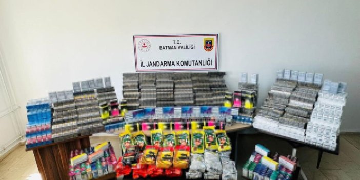 Batman Jandarma komutanlığından kaçakçılık operasyonu: 16 bin paket sigara ele geçirildi