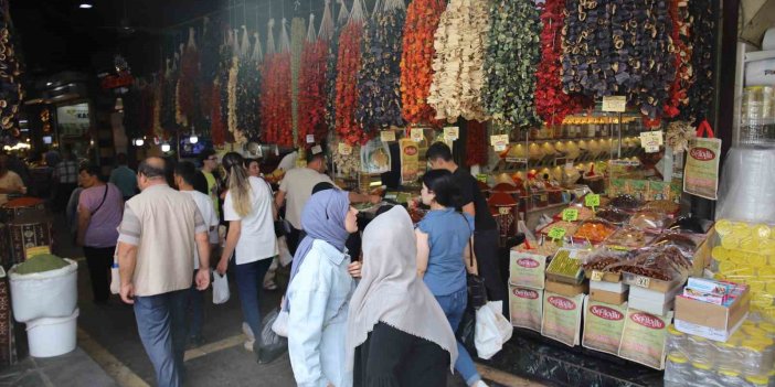 Gaziantep'te patlıcan, kabak ve biber kurutmalıkları görsel şölen sunuyor