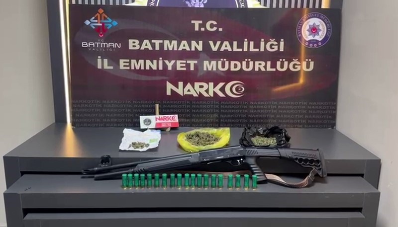 Batman’da kesinleşmiş hapis cezası bulunan şahıs silahla yakalandı