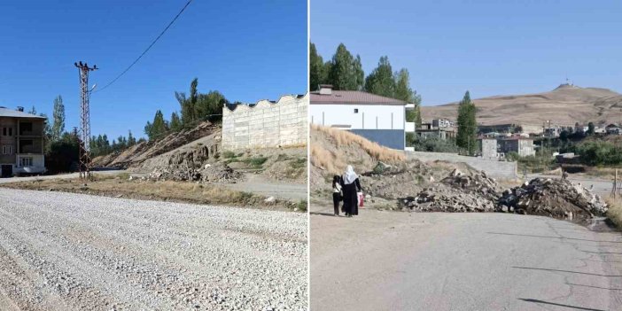 Van’da iki mahalleyi birbirine bağlayan yol tekrar trafiğe açıldı