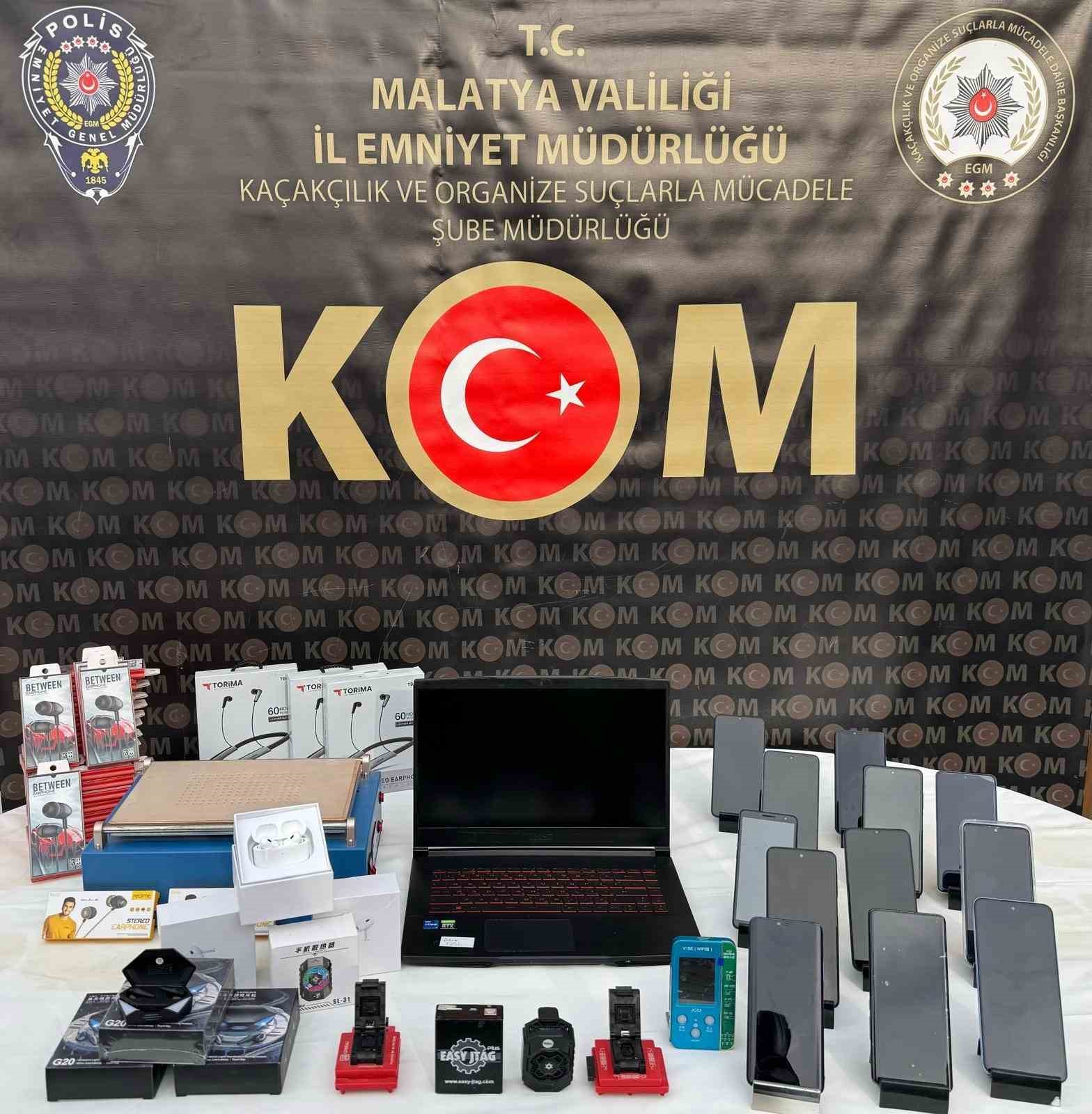 Malatya’da kaçakçılık operasyonu