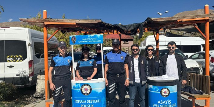 Hakkari’de dolandırıcılık ve hırsızlık için bilgilendirme stantları kuruldu