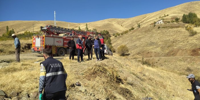 Hakkari’de araç şarampole yuvarlandı: 1 kişi yaralandı