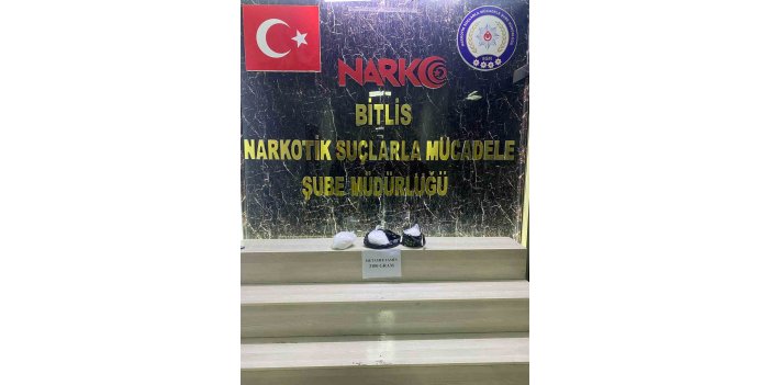 Bitlis’te 3 kilo metamfetamin yakalandı