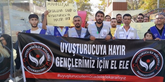 Adıyaman'da uyuşturucuya karşı tepki yürüyüşü yapıldı