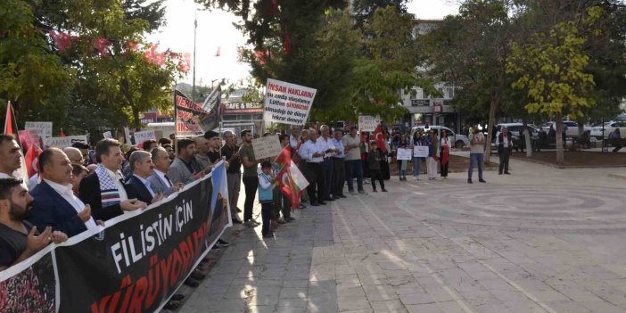 Besni’de Filistin’e destek yürüyüşü yapıldı