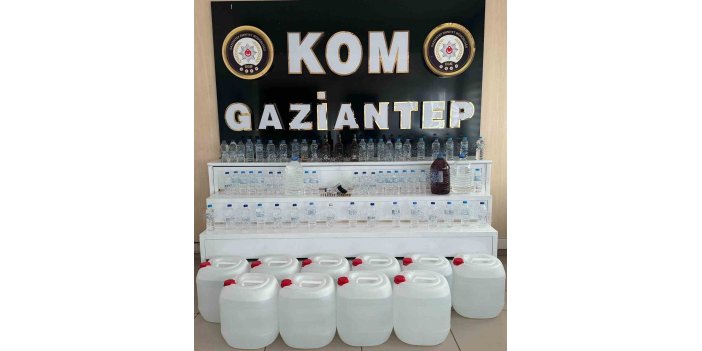 Antep’te 300 litre kaçak alkol ele geçirildi