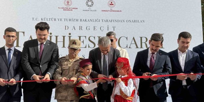 Mardin’de restorasyonu tamamlanan 400 yıllık Süryani Çarşısı'nın açılışı yapıldı