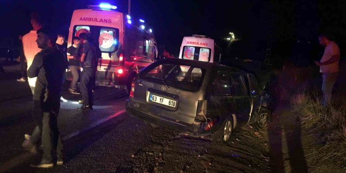 Adıyaman’da iki otomobil çarpıştı: 7 kişi yaralandı