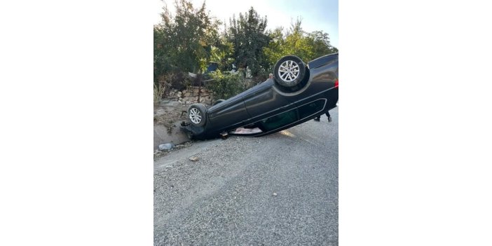 Adıyaman'da otomobil takla attı: 1 yaralı