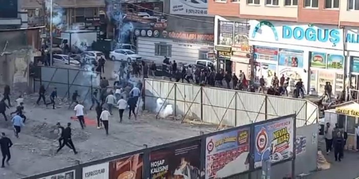 Van’da iki grup arasında taşlı ve sopalı kavga çıktı