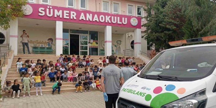 Adıyaman'da çocuklar patibulans ile tanıştı