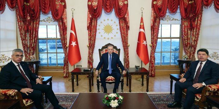 Cumhurbaşkanı Erdoğan, Sağlık Bakanı Memişoğlu ve Adalet Bakanı Yılmaz'ı kabul etti