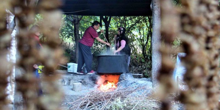 Erzincan'da kış aylarının vazgeçilmez lezzeti ’oricik’ yapımına başlandı