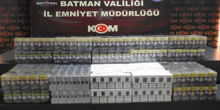 Batman’da akaryakıt tankerinde kaçak sigara yakalandı