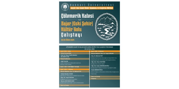 Hakkari’de somut kültürel varlıklar üzerine çalıştay düzenlenecek