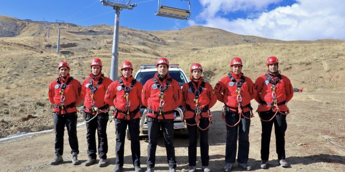 Mergabütan Kayak Merkezi’nde JAK Timi tarafından tatbikat gerçekleştirildi