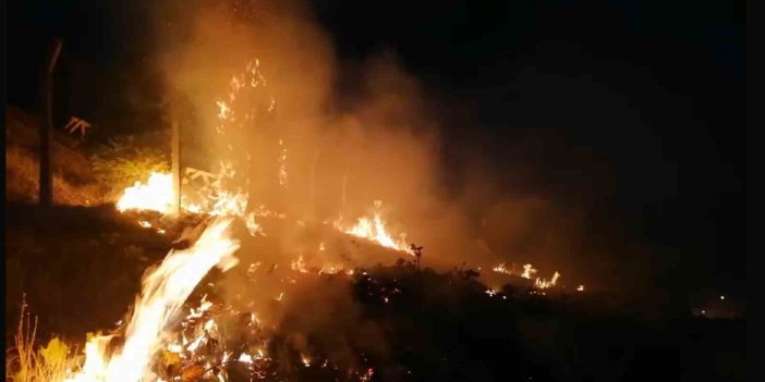 Darende’de iki ayrı noktada yangın çıktı