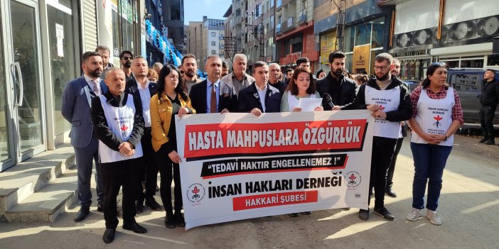 İHD Hakkari’den hasta mahpuslara özgürlük talebi