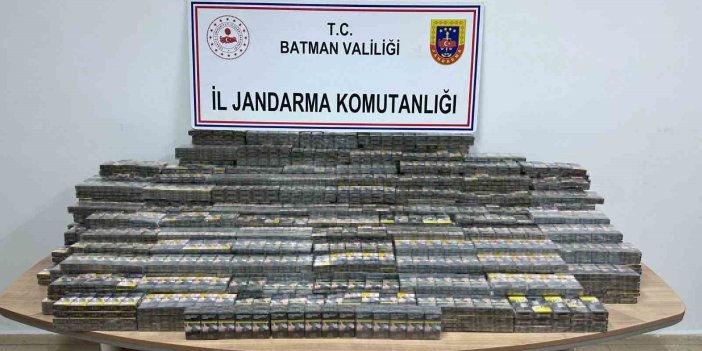 Batman’da durdurulan araçta gümrük kaçağı sigara yakalandı