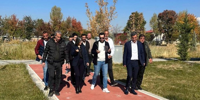 Eşbaşkanlar Fidanlık Parkı ve spor tesislerini ziyaret etti