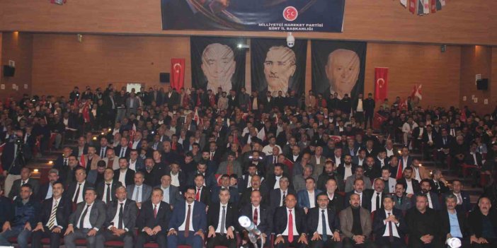 Siirt’te MHP “Bir ve Birlikte Hilal’e Doğru” Türkiye toplantısı yapıldı