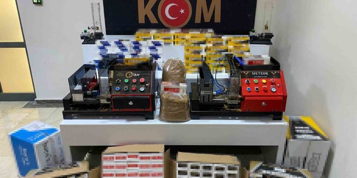 Elazığ’da 29 bin boş ve 5 bin doldurulmuş makaron yakalandı