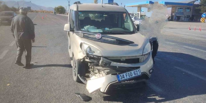 Malatya’da tır ile hafif ticari araç çarpıştı: 1 kişi yaralandı