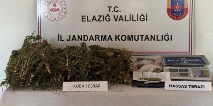 Elazığ’da evde 3 kilo 200 gram esrar yakalandı: 1 gözaltı