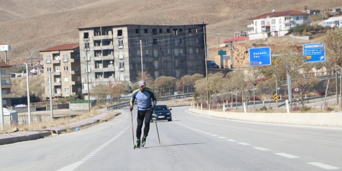 Milli sporcu Zana Öztunç, İsviçre'deki yarışa Yüksekova'da hazırlanıyor