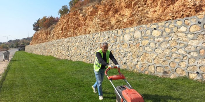 Adıyaman'da peyzaj çalışmaları devam ediyor