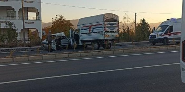 Elazığ’da feci trafik kazası: 1 ölü, 1 yaralı