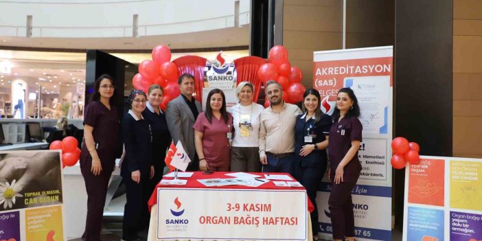 SANKO Üniversitesi Hastanesi Organ Bağış Haftası etkinlikleri düzenledi