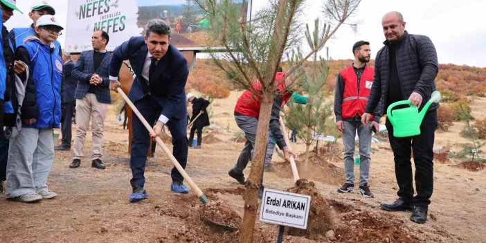 Bingöl’de fidanlar, toprak ile buluştu