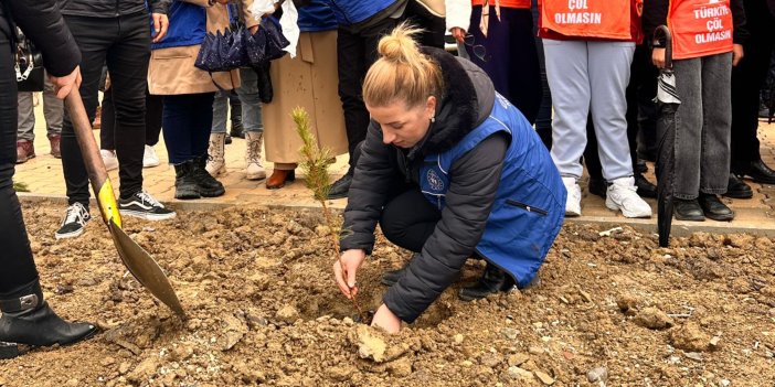 Yüksekova’da 250 fidan toprakla buluşturuldu