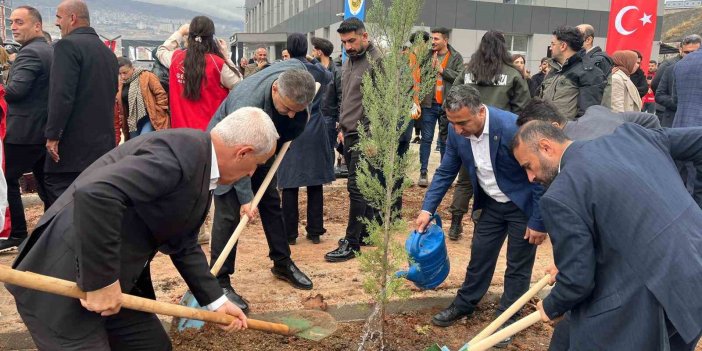 Sağlıkçılar Şırnak’ta 400 fidanı toprağa ekti