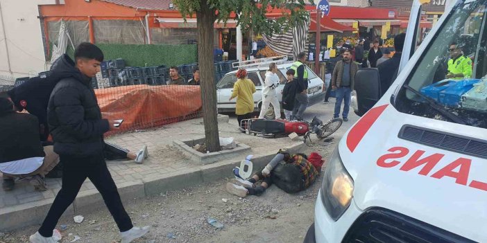 Adıyaman'da otomobil ile motosiklet çarpıştı: 2 yaralı