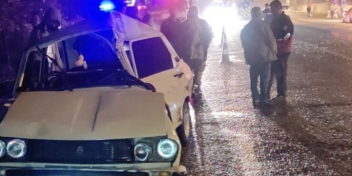 Malatya'da tır ile otomobil çarpıştı: 1 yaralı