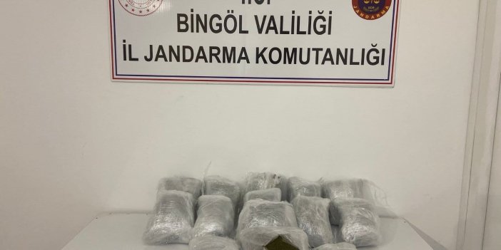 Bingöl’de 20 kilo esrar yakalandı