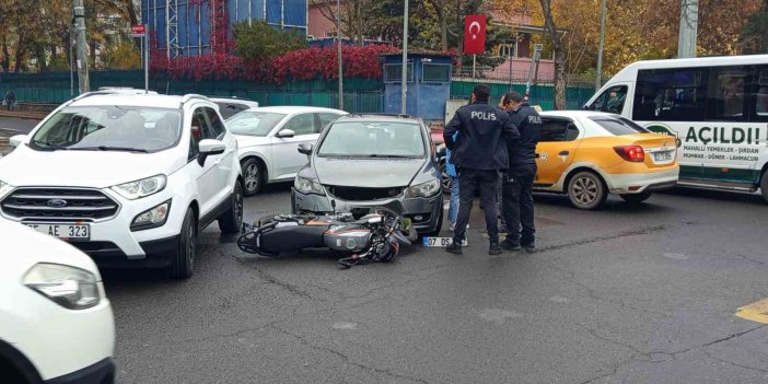 Diyarbakır’da trafik kazası: 1 yaralı