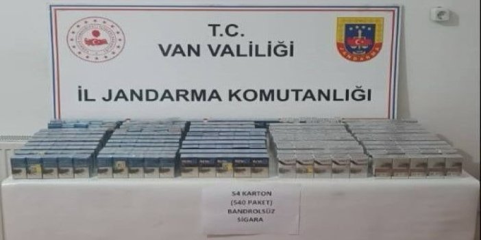 Van’da 860 paket kaçak sigara yakalandı