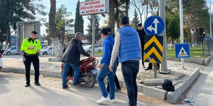 Adıyaman'da otomobil ile motosiklet çarpıştı: 1 yaralı