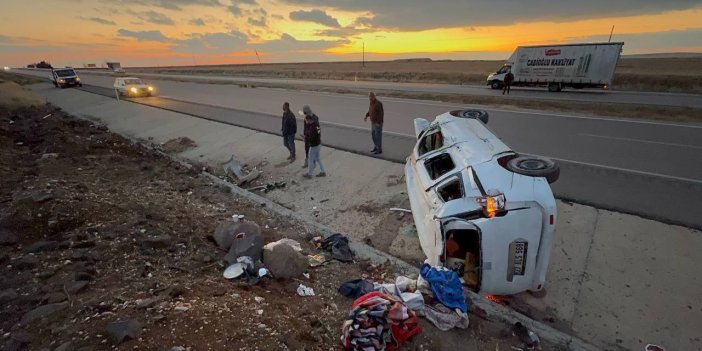 Kilis’te takla atan otomobilde can pazarı: 5 kişi yaralandı